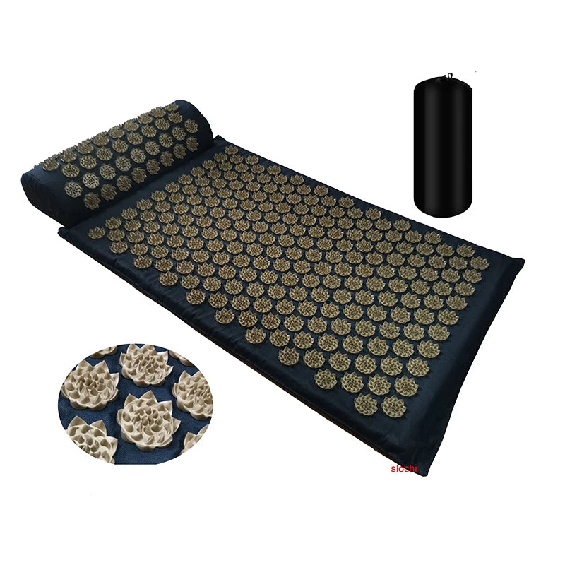 Tapis d'acupression V1 - Noir & Doré