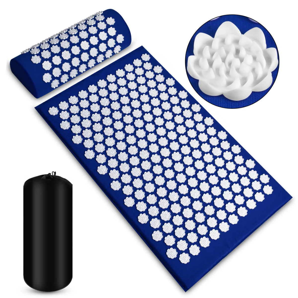 Tapis d'acupression V1 - Bleu marine